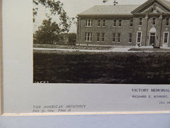 Victory Memorial Hospital,Waukegan, IL, Lithograph,1924. Richard E. Schmidt, Garden & Martin.