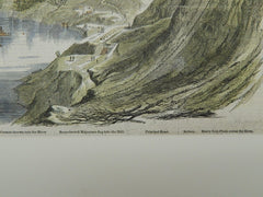 Barracks and Magazine in the Hill, 1862. Colored Illustration.