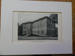St. Joseph's Convent, Roxbury, MA, 1918, Lithograph. Charles R. Greco.
