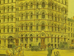Warehouses, Dowgate Hill, London, England, 1872. H. & J.D. Mathews.