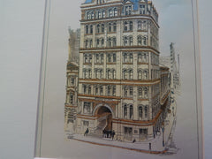 The Mortimer Building, New York, NY 1886 Original Plan. George B. Post.