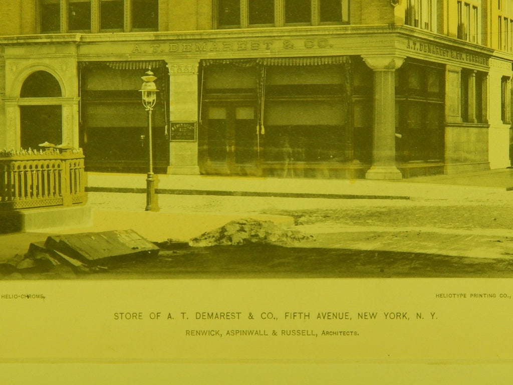 Store of A. T. Demarest & Co.,NY, 1891. Renwick, Aspinwall & Russell ...