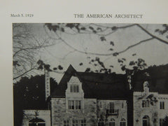 House of Otto H. Lindenberg, Columbus, OH, 1929, Lithograph. R.G. Hanford.