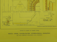 Details: Festal Court, Panama-Pacific Exposition, San Francisco, CA, 1913. Louis Christian Mullgardt