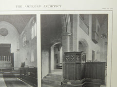 St. James Church, #2, Long Branch, NJ, 1914, Lithograph. Brazer & Robb.