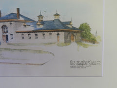 New Broadway Stables, Somerville, MA, 1894. Original Plan. Aaron H. Gould.