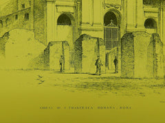 Chiesa di St. Francesca Romana, Rome, Italy, 1891, Original Plan.