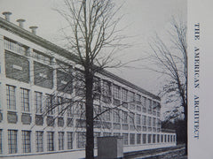 Building For Diehl MFG, Elizabeth, NJ, 1915. Lithograph. Day & Zimmerman.