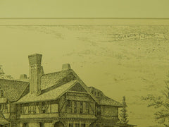 Shadow Farm, South Kingston, RI, 1884, Original Plan. Douglas Smyth.