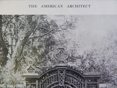 Garden Gate with Lattice, Lithograph. Messrs. Carrere & Hastings, Architects.