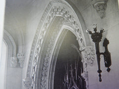 Doorway, Rogers Memorial Church, Fairhaven, MA,1905, Lithograph. Charles Brigham.