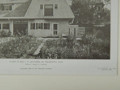 Stable of Hon. J. M. Grosvenor, Jr., Swampscott, MA, 1906, Lithograph. Edwin J. Lewis, Jr.