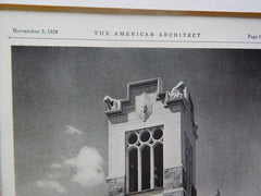 Hippach Memorial Chapel,Green Ridge Cemetery,Du Page Co.ILL.,#2,1928, Lithograph. Arthur Woltersdorf.