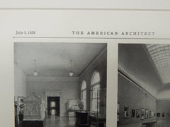 Eliza G. Radeke Museum, School of Design, Providence, RI, 1928, Lithograph. William T. Aldrich.