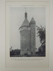 Reno Water Tower, Washington, DC, 1929, Lithograph. Arthur L. Harris.