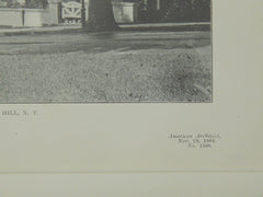 View from Lawn, House of Jules Breuchaud, Park Hill, NY, 1904, Lithograph. Warren, Smith & Biscoe.
