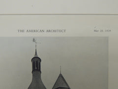 Reno Water Tower, Washington, DC, 1929, Lithograph. Arthur L. Harris.