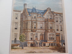 House for R. C. Johnson, Washington DC, 1883, Original Plan. C.H. Read.