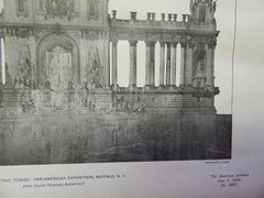 The Electric Tower: Pan-American Exposition, Buffalo, NY,1901, Lithograph. Howard.