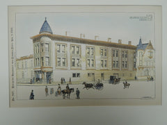 Flats of Mr. Junius Caldwell, Jr., Louisville, KY, 1891. Original Plan. J.J. Gaffney.