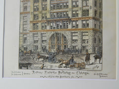 Adams Express Building, 183-189 Dearborn St., Chicago, IL, 1885. Original Plan.