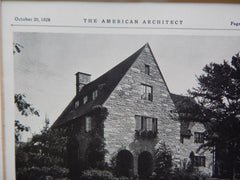House of Henry Baton, Philadelphia, PA,1928, Lithograph. Benjamin F. Betts.