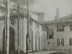 House of George Baty Blake, Esq., Lenox, MA, 1906, Lithograph. Winslow & Bigelow.