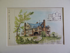 Residence for Lucius A. Barbour, Esq., Washington, CT, 1885, Original Plan.