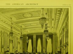 Dining Room, Hotel Oregon, Portland, OR, 1914, Lithograph. Doyle, Patterson, & Beach.