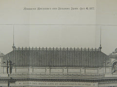 School of Fine-Arts, Marseilles, France, 1877, Original Plan. M. Esperandieu.