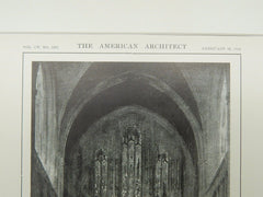 Reproduction Drawing, Chancel, St. Thomas's Church, New York, NY, 1914, Original Plan. Cram, Goodhue & Ferguson.