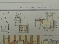 Estate of Richard Sellers: Front Entrance, Bellevue, DE, 1929. Prentice Sanger. Original Plan.