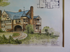 Residence for Lucius A. Barbour, Esq., Washington, CT, 1885, Original Plan.