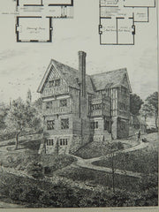 'Blair Mount' in Minehead, Somerset, England, UK, 1884. W.F. Unsworth.
