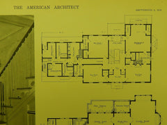 Interior: House of Bayard Barnes, Esq., New Haven CT, 1916. Murphy & Dana