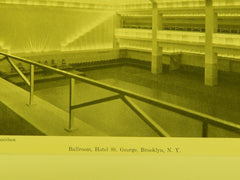 Ballroom, Hotel St. George, New York, NY, 1930, Lithograph.
