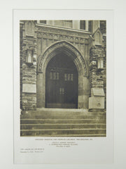 Shriners' Hospital for Crippled Children, Philadelphia, PA, 1926, Lithograph. Philip H. Johnson.