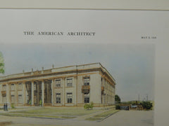 Office Building, Woman's Benefit Association, Port Huron, MI, 1916, Original Plan. Richard E. Schmidt, Garden & Martin.