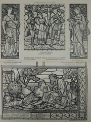 Various Stained Glass Windows, Beech Cottage, Allerton, UK, 1882, Original Plan. Aldrige & Deacon