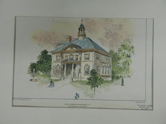Public Library for Guildhall, VT, 1901, Gay & Proctor, Original Plan.