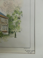 Public Library for Guildhall, VT, 1901, Gay & Proctor, Original Plan.
