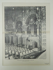 Proscenium Boxes, Majestic Theatre, Tremont St., Boston, MA, 1903, Photogravure. Howard