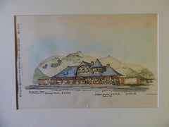 Passenger Station of Baltimore & Ohio RR, 1889, Original Plan. A.M. Bieler.