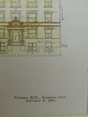 Dwellings at Grant Ave. and Kennett St., Pittsburgh, PA, 1907, Original Plan. Milligan & Webber.