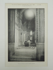 East of Choir Chapel, Monreale Cathedral, Monreale, Italy, 1891, Gelatine Print.