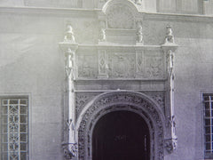 Doorway,House of J.N. Jaros, West End Ave, NY, 1905,Lithograph. Daus.