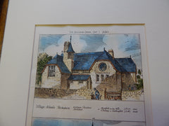 Two Village Schools, Stanford and Cholsey, Berkshire UK, 1880, Original Plan. William Penstone.