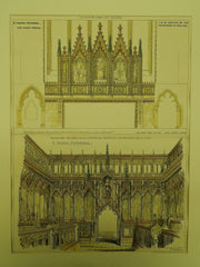 St. Alban's Cathedral in St. Alban, England, 1880. John Oldrid Scott. Original
