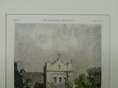 Episcopal Church, Haddonfield, NJ, 1929, Original Plan. Geo. C. Sponsler, Jr.