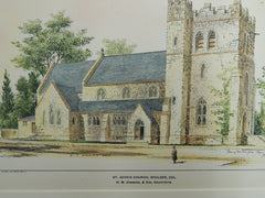 St. John's Church, Boulder, CO, 1901. Original Plan. Congdon & Son.